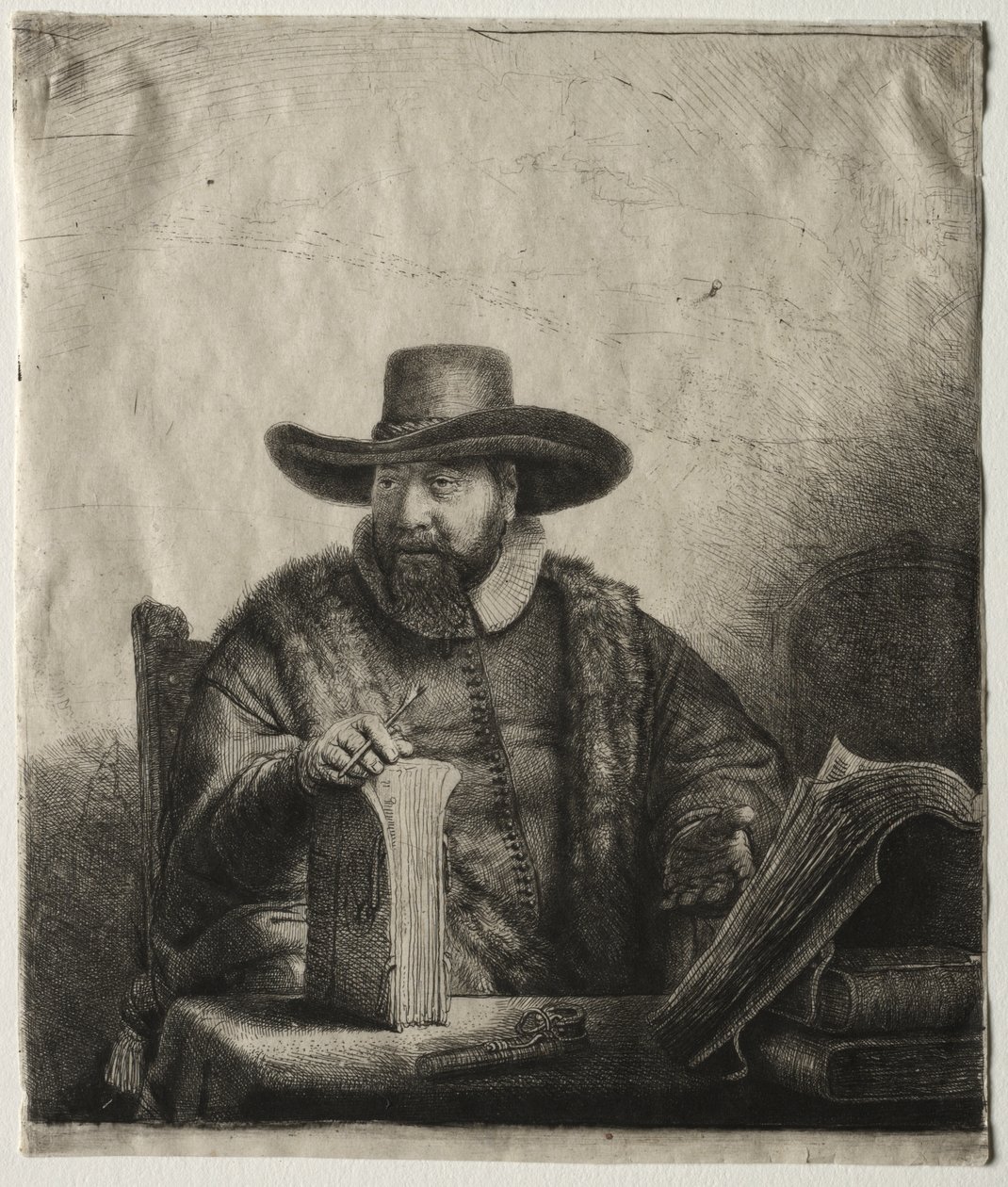Cornelis Claesz Anslo, Pregador Menonita de Rembrandt van Rijn