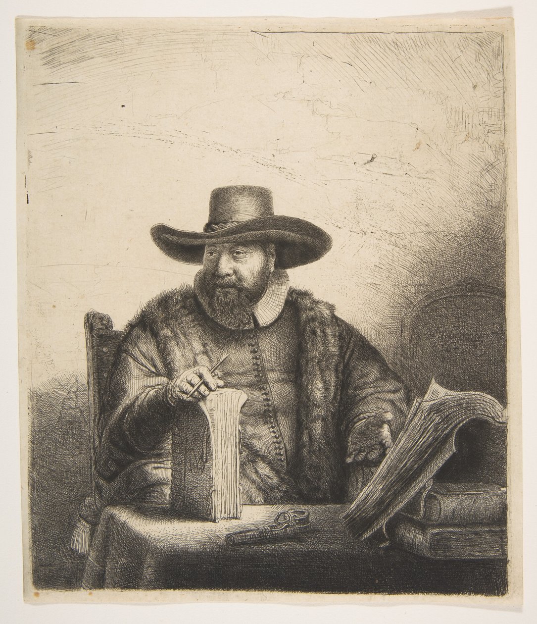 Cornelis Claesz Anslo, Pregador. de Rembrandt van Rijn