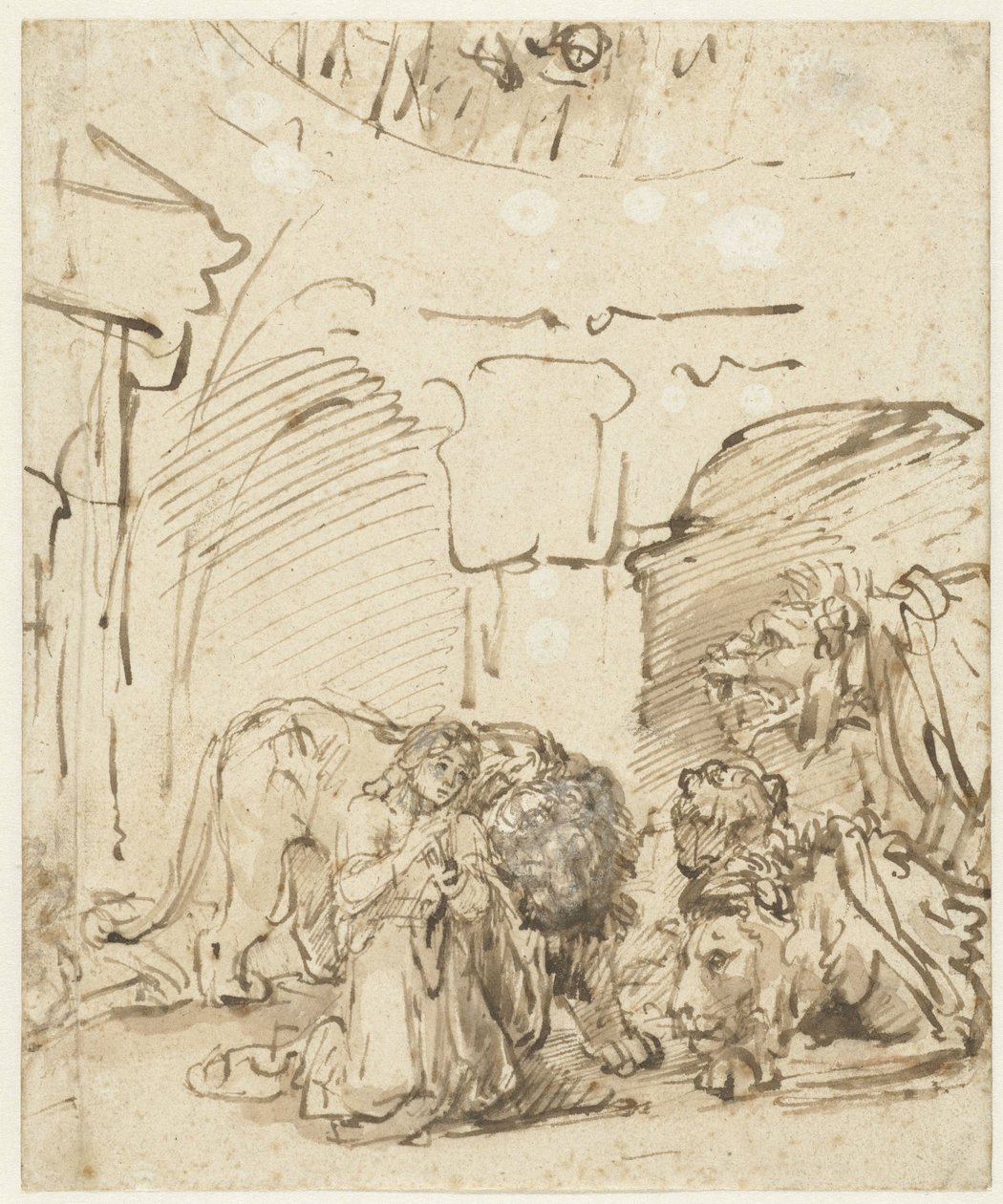 Daniël na cova dos leões de Rembrandt van Rijn