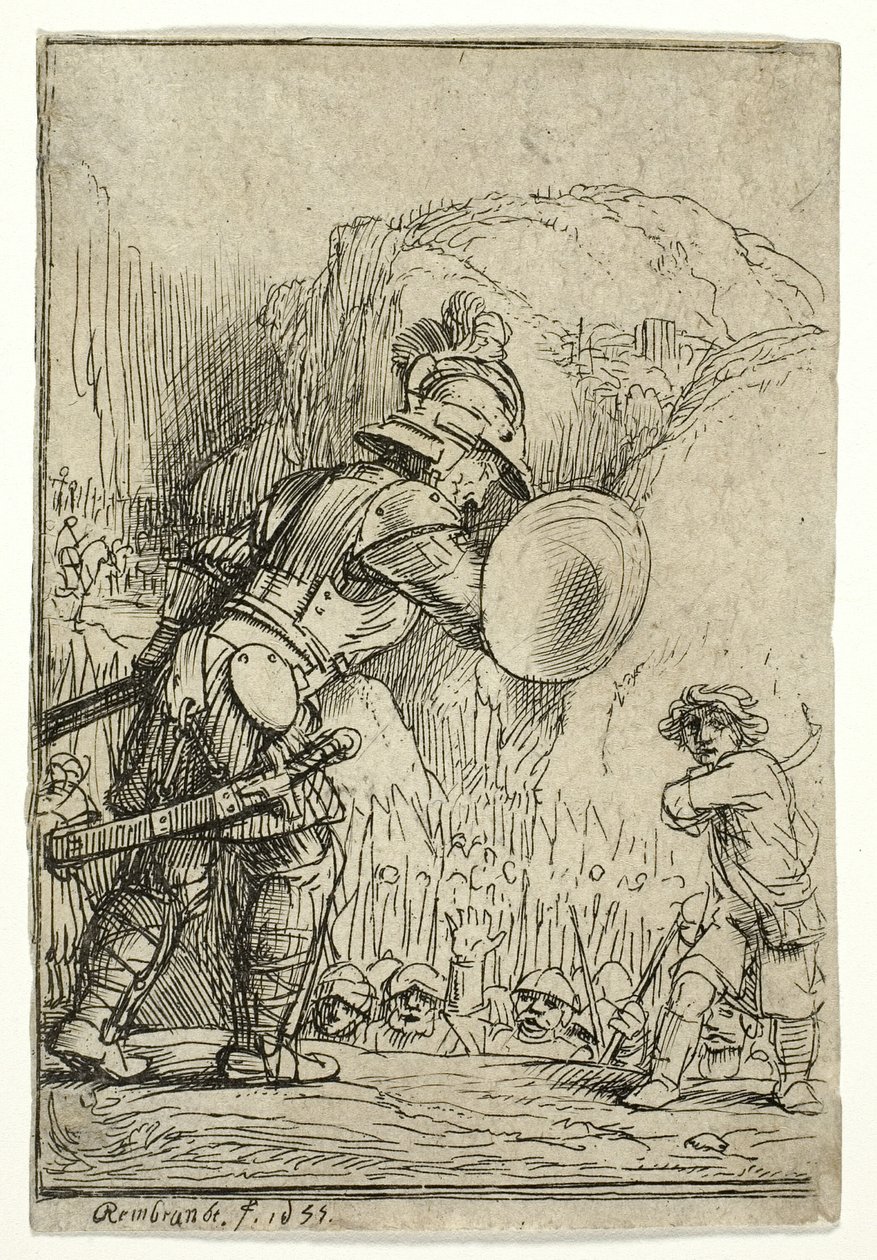 Davi e Golias de Rembrandt van Rijn