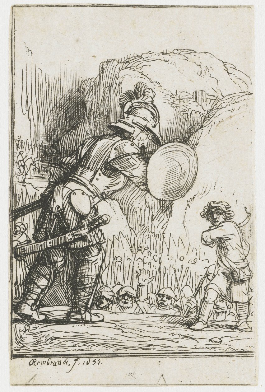 Davi e Golias de Rembrandt van Rijn