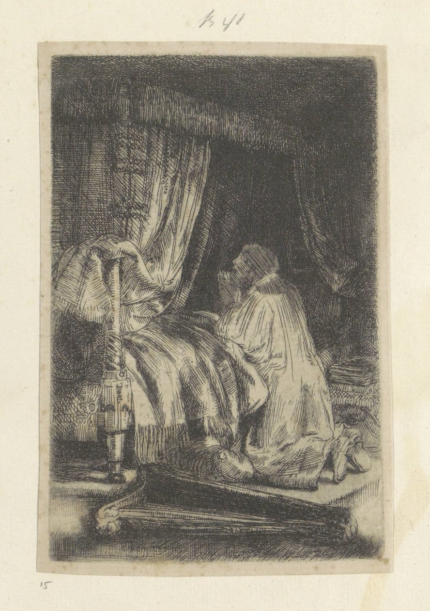 Davi em Gebede Coleção de oitenta e cinco gravuras originais (título da série) de Rembrandt van Rijn