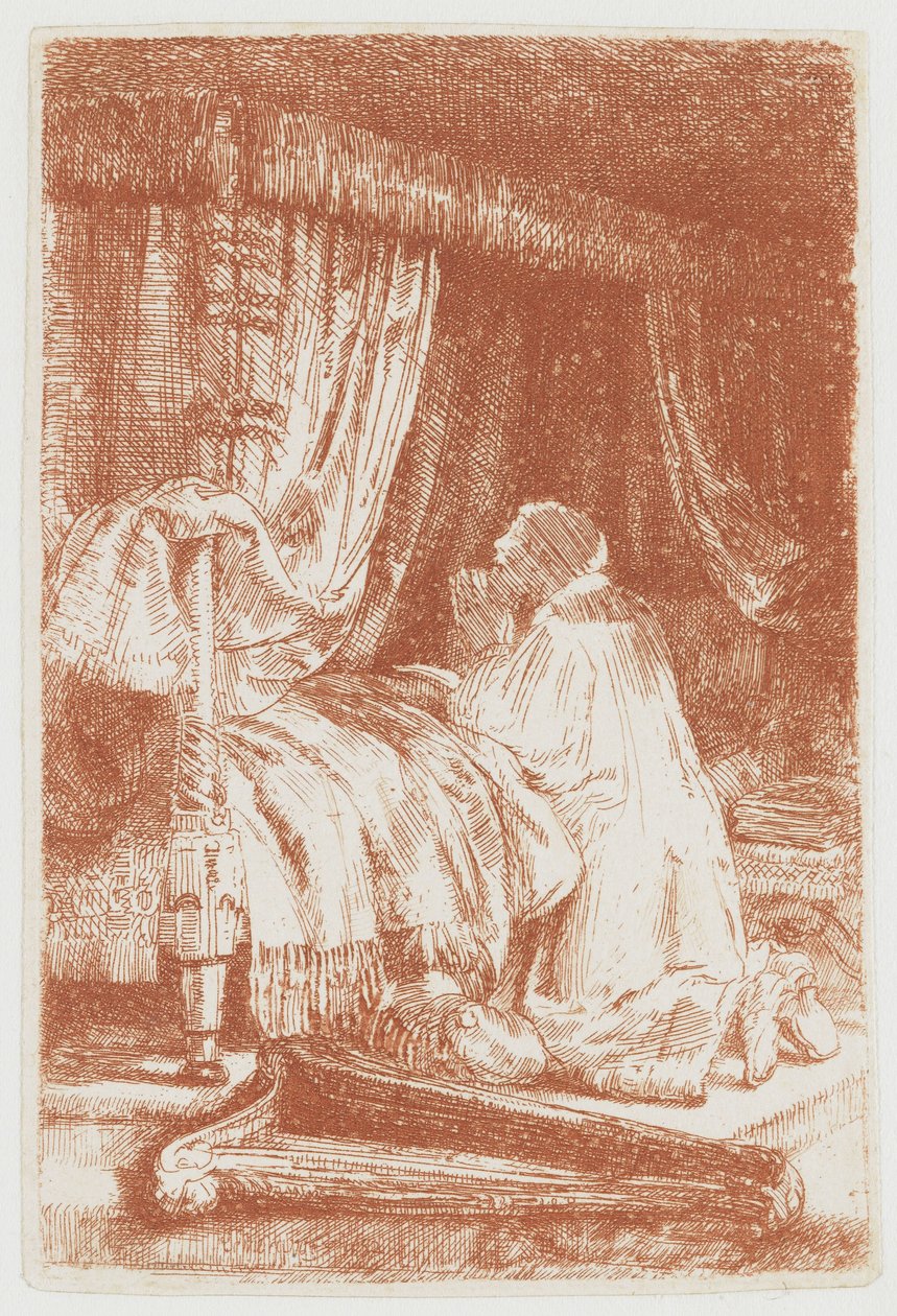 David em oração de Rembrandt van Rijn