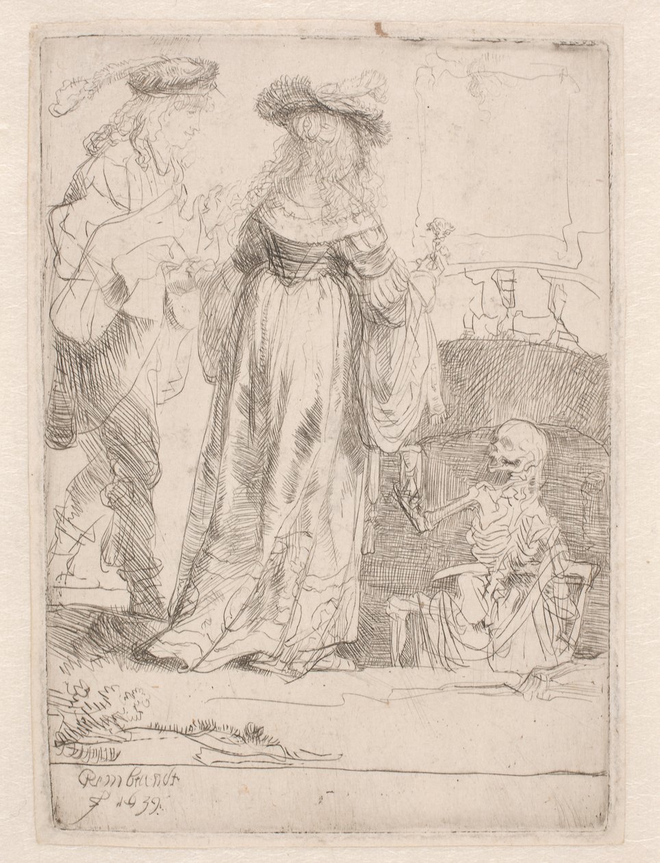 O jovem casal e a morte de Rembrandt van Rijn