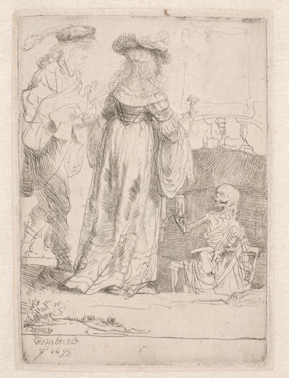 O jovem casal e a morte de Rembrandt van Rijn