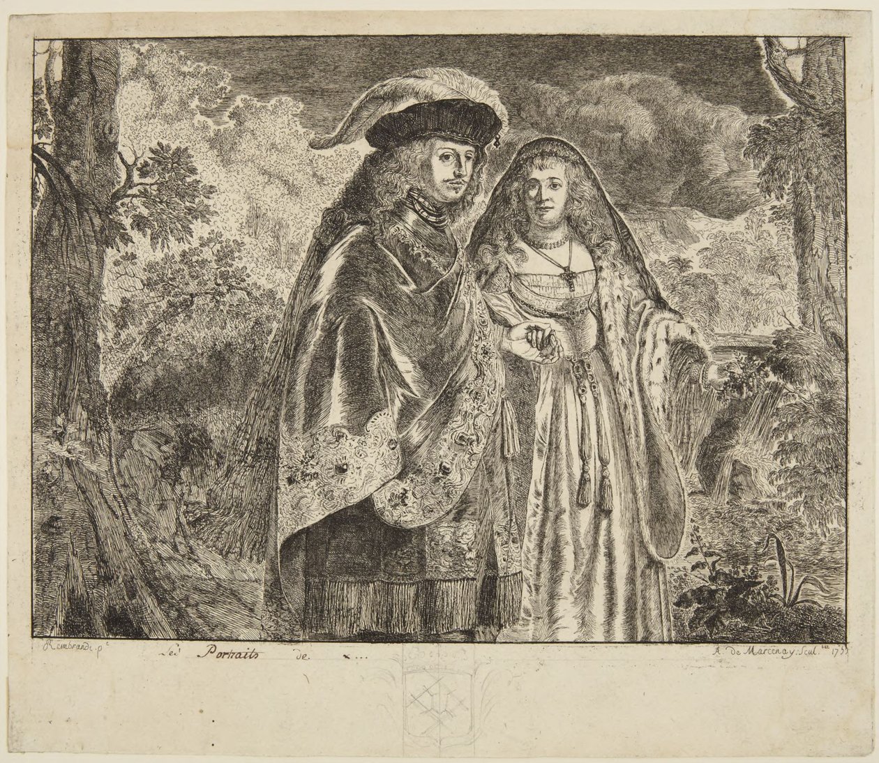 Chamado «O homem da pena branca» de Rembrandt van Rijn