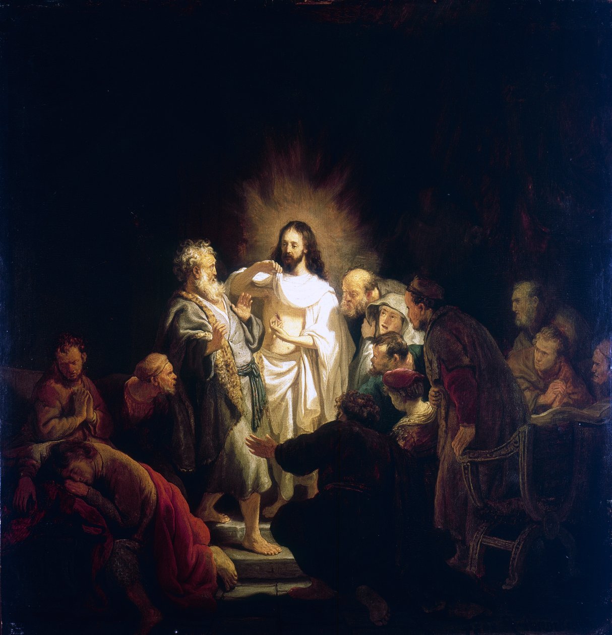 Duvidando Thomas, 1634 de Rembrandt van Rijn