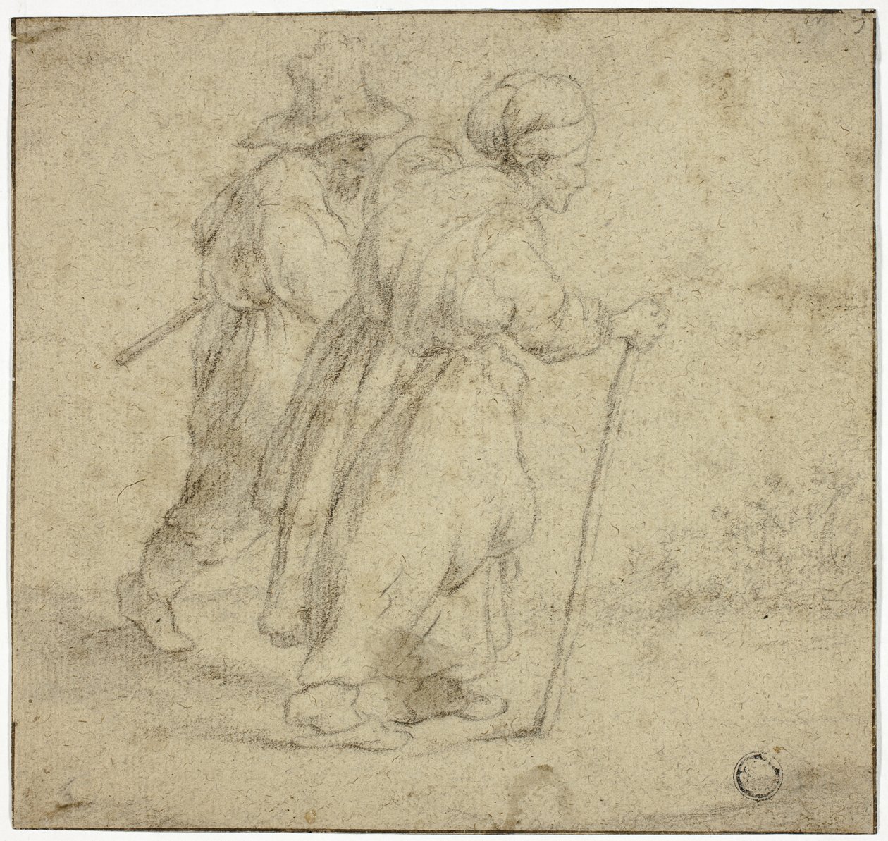 Casal de Camponeses Idosos de Rembrandt van Rijn