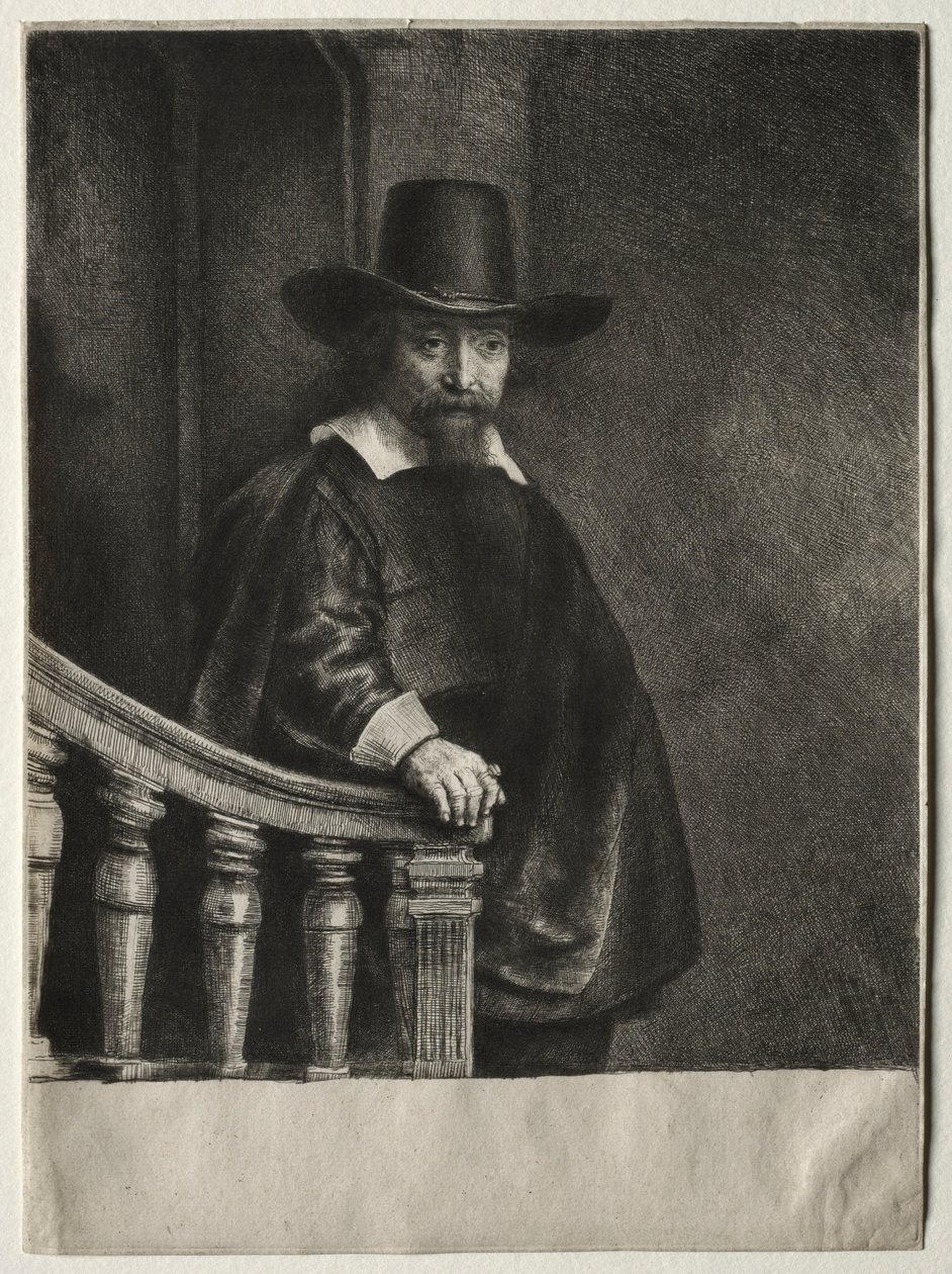 Bônus de Efraim, Médico Judeu, 1647. de Rembrandt van Rijn