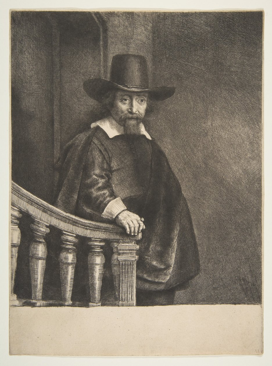Ephraim Bueno, médico judeu, 1647. de Rembrandt van Rijn