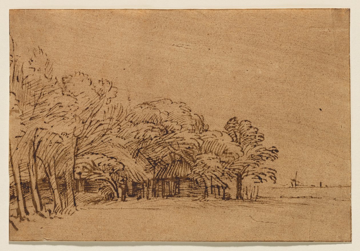 Quinta sob as árvores de Rembrandt van Rijn