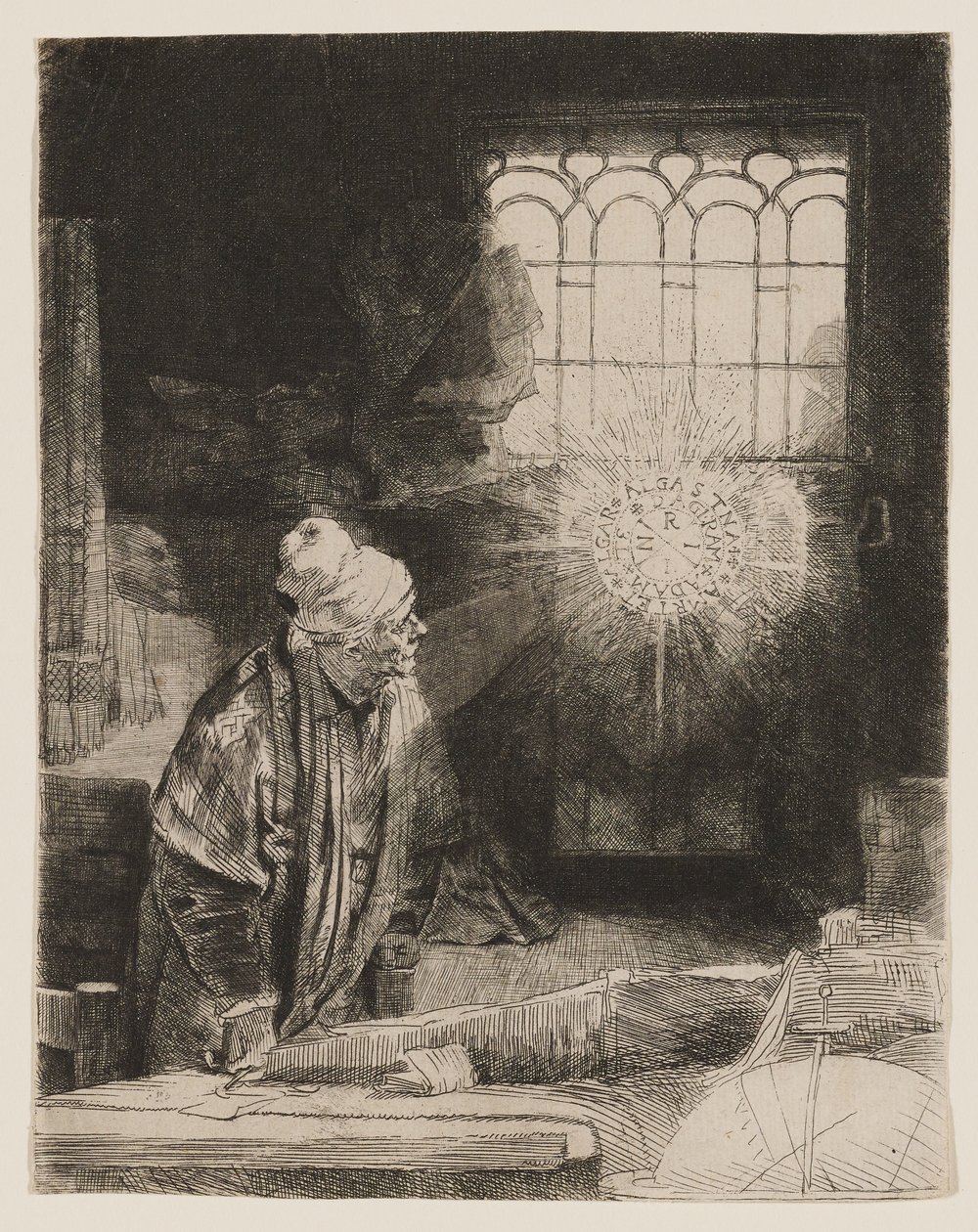 Fausto (O Erudito no Seu Estúdio) de Rembrandt van Rijn