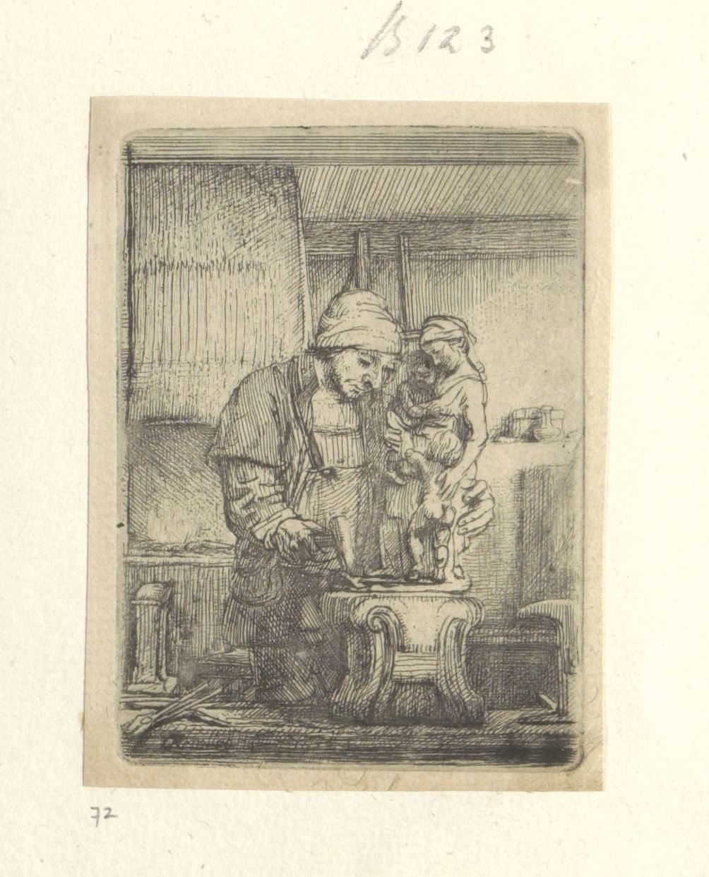 Goudsmid Coleção de oitenta e cinco gravuras originais (título da série) de Rembrandt van Rijn