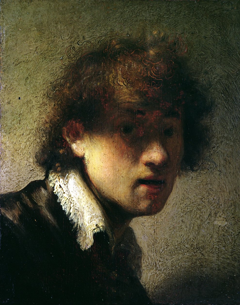Chefe de um jovem ou auto-retrato, 1629 de Rembrandt van Rijn
