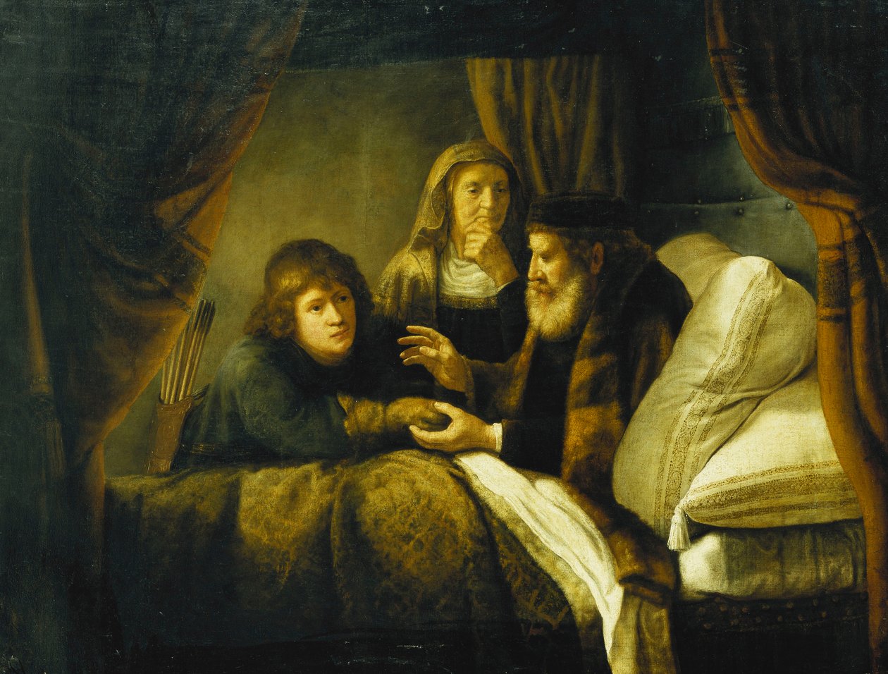 Issac Bênção Jacó, c.1640 de Rembrandt van Rijn