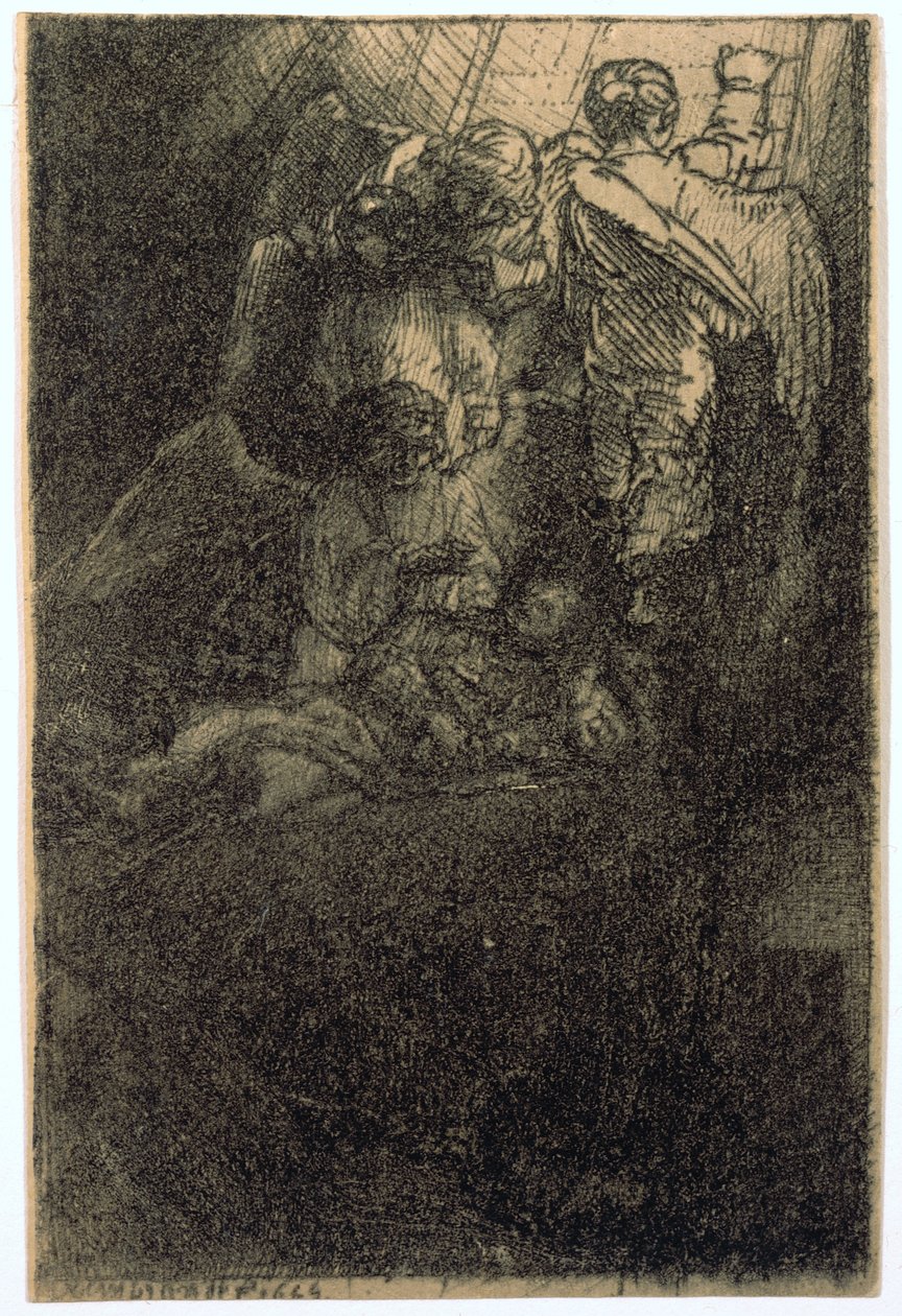 A Escada de Jacob, ilustração para «La Piedra Gloriosa» de Rembrandt van Rijn