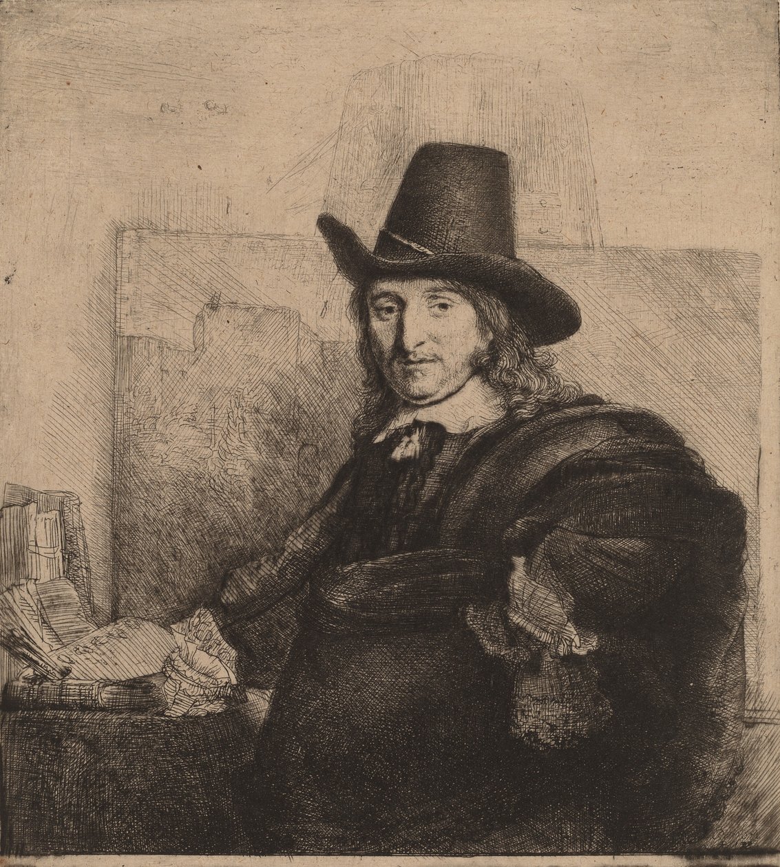 Jan Asselijn, c. 1647. de Rembrandt van Rijn