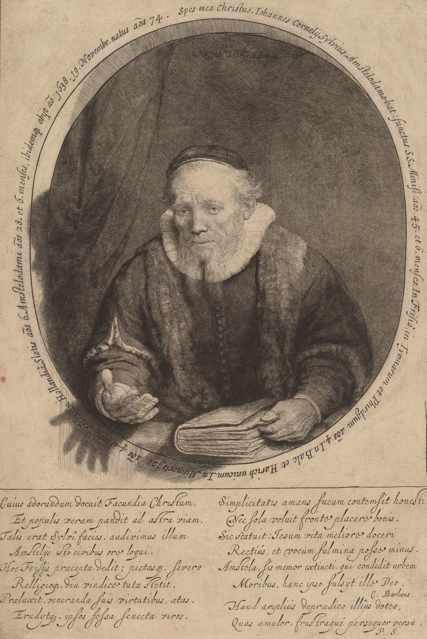 Jan Cornelisz. Silvio, 1646 de Rembrandt van Rijn