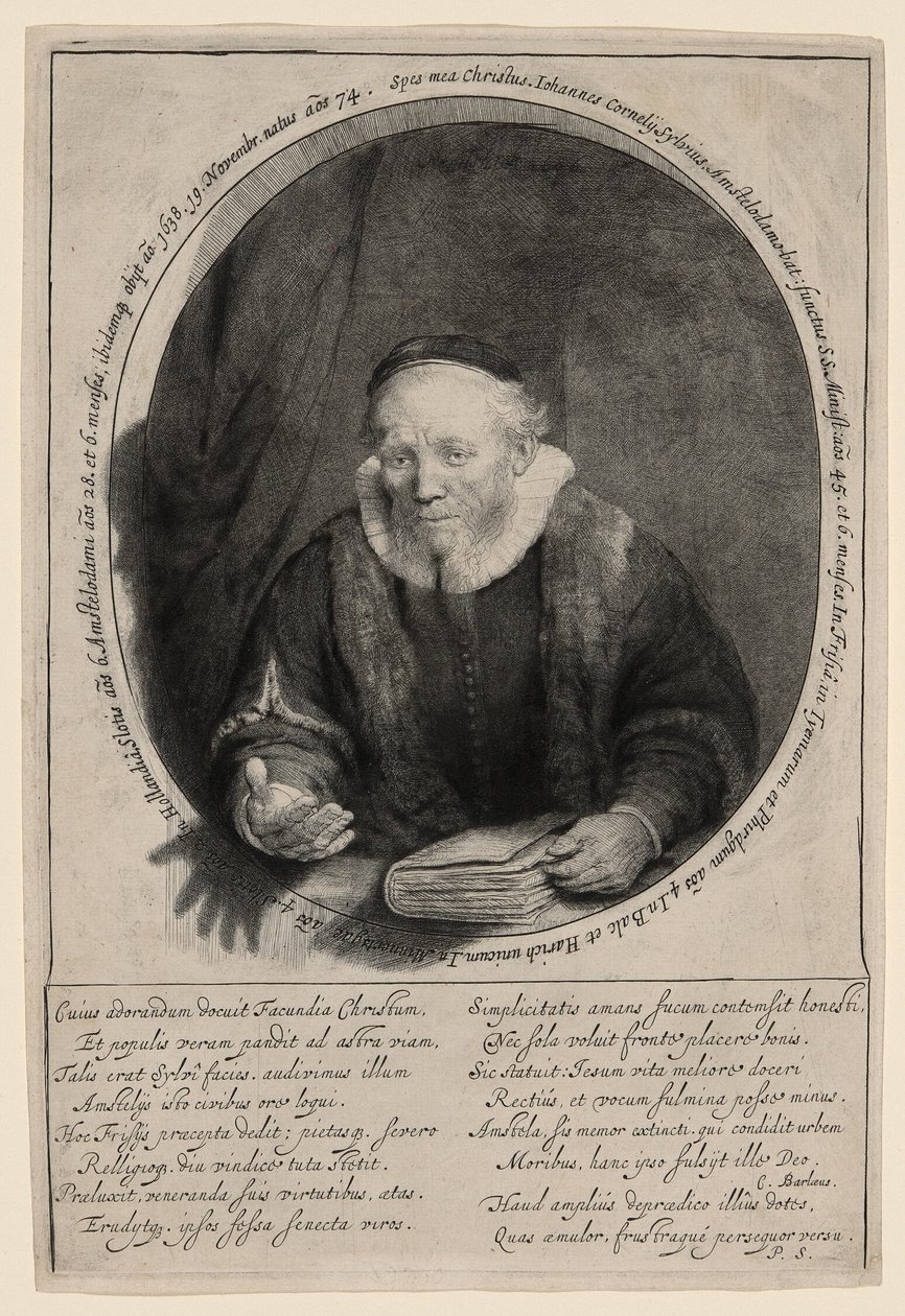 Jan Cornelius Sylvius, Pregador de Rembrandt van Rijn