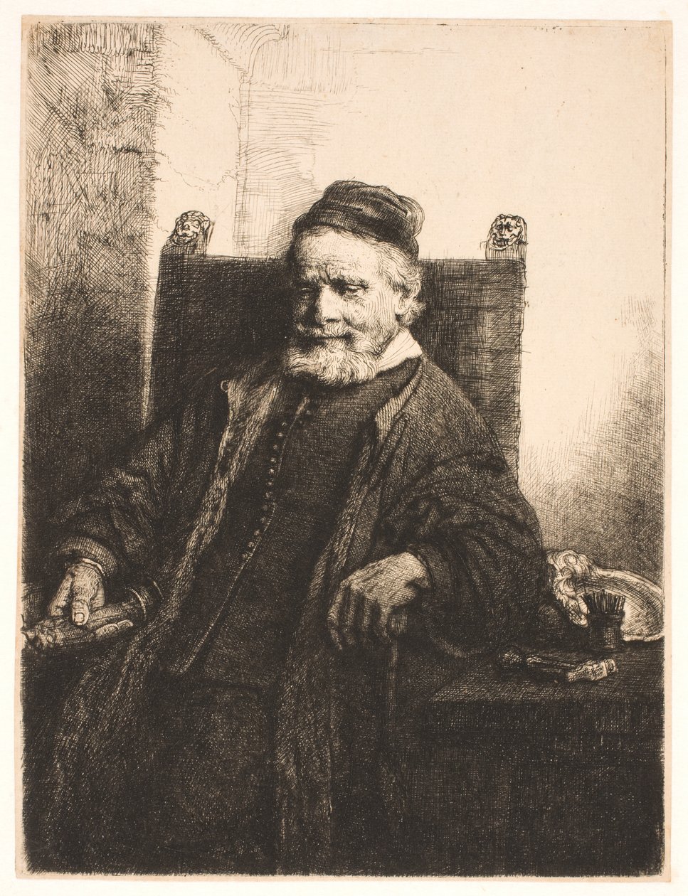 Jan Lutma, o ancião, ourives e escultor de Rembrandt van Rijn