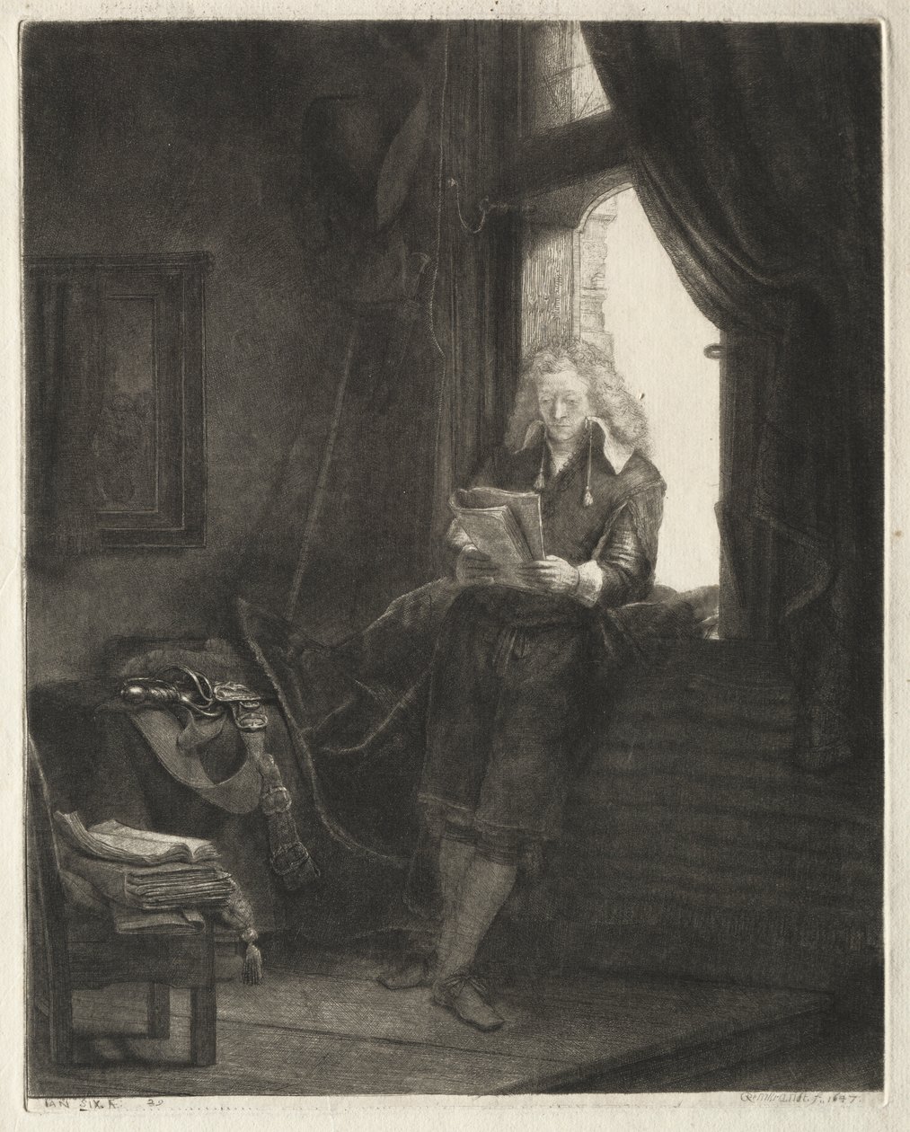 seis de janeiro de Rembrandt van Rijn