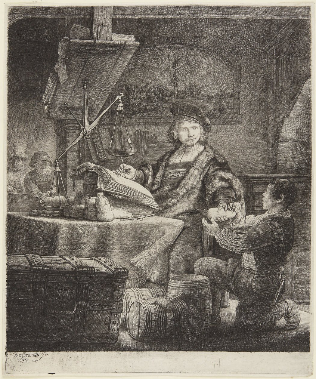 Jan Uytenbogaert (O Pesador de Ouro) de Rembrandt van Rijn