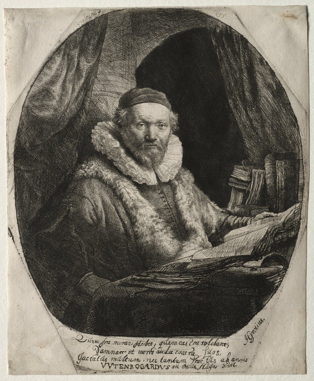 Jan Uytenbogaert, Pregador dos Remonstrantes de Rembrandt van Rijn