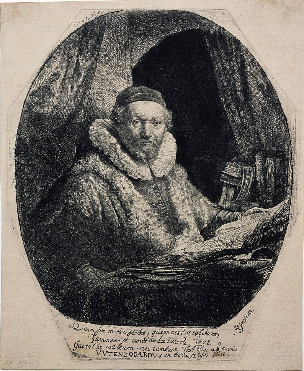 Jan Uytenbogaert, Pregador dos Manifestantes de Rembrandt van Rijn