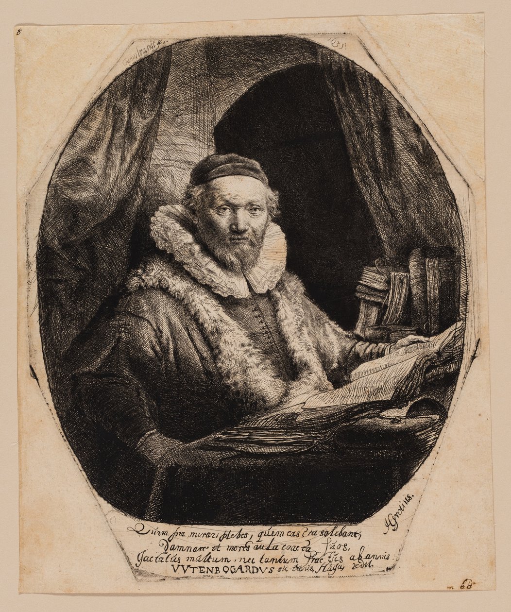 Jan Uytenbogaert, Pregador dos Remonstrantes de Rembrandt van Rijn