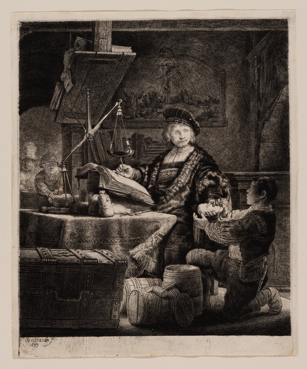 Jan Uytenbogaert, “O Pesador de Ouro” de Rembrandt van Rijn