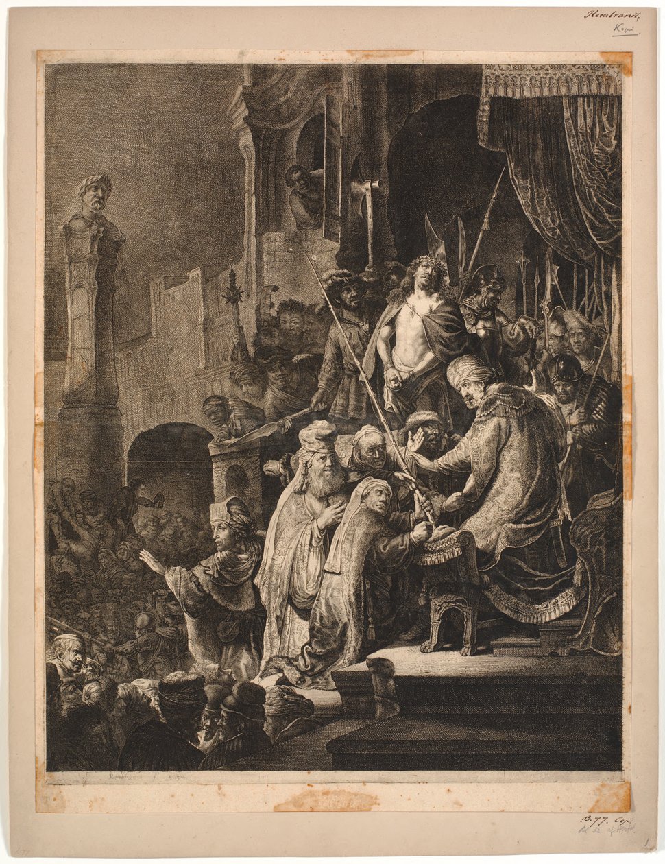 Jesus diante de Pilatos de Rembrandt van Rijn