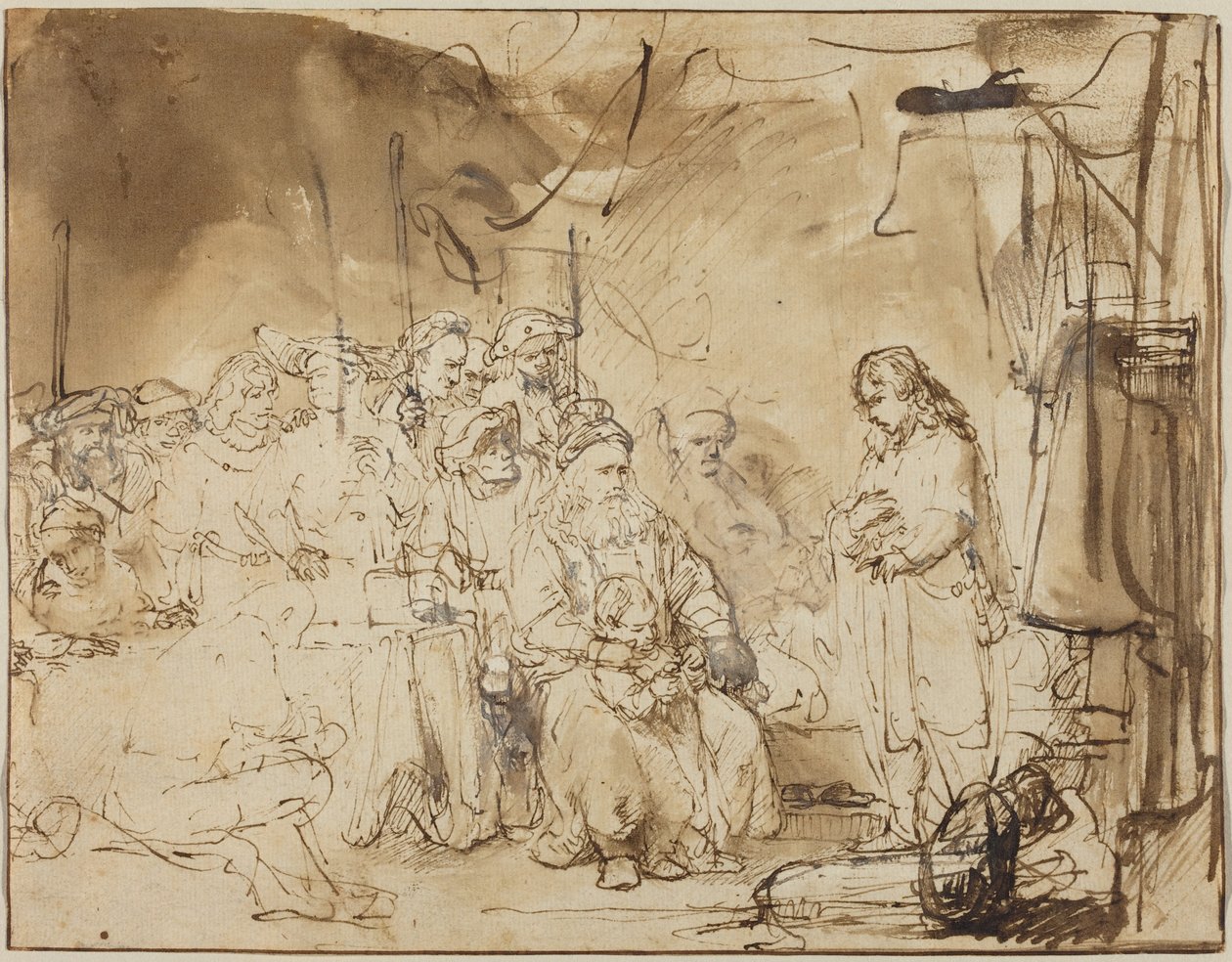 José a contar os seus sonhos de Rembrandt van Rijn