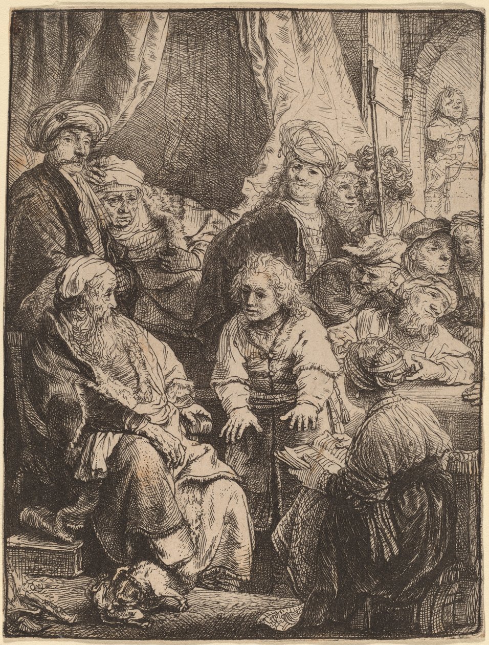 José contando seus sonhos de Rembrandt van Rijn