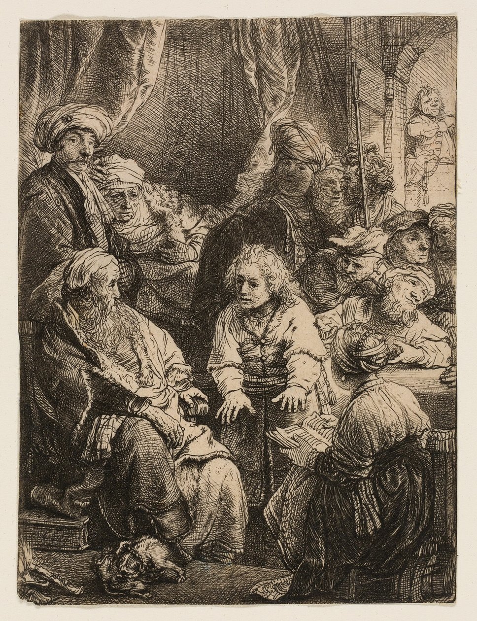 José contando seus sonhos de Rembrandt van Rijn