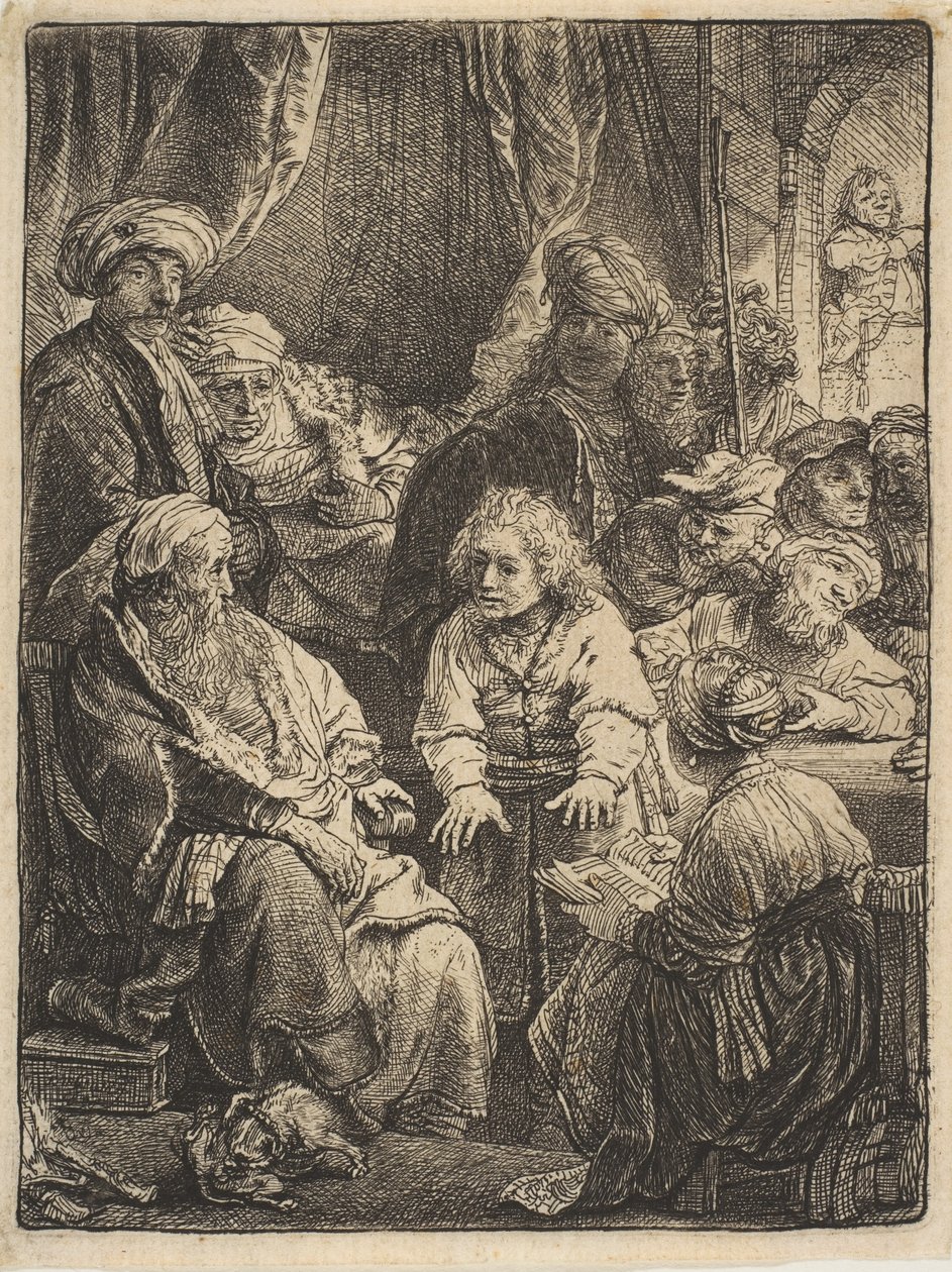 Joseph Telling His Dreams, 1638. de Rembrandt van Rijn