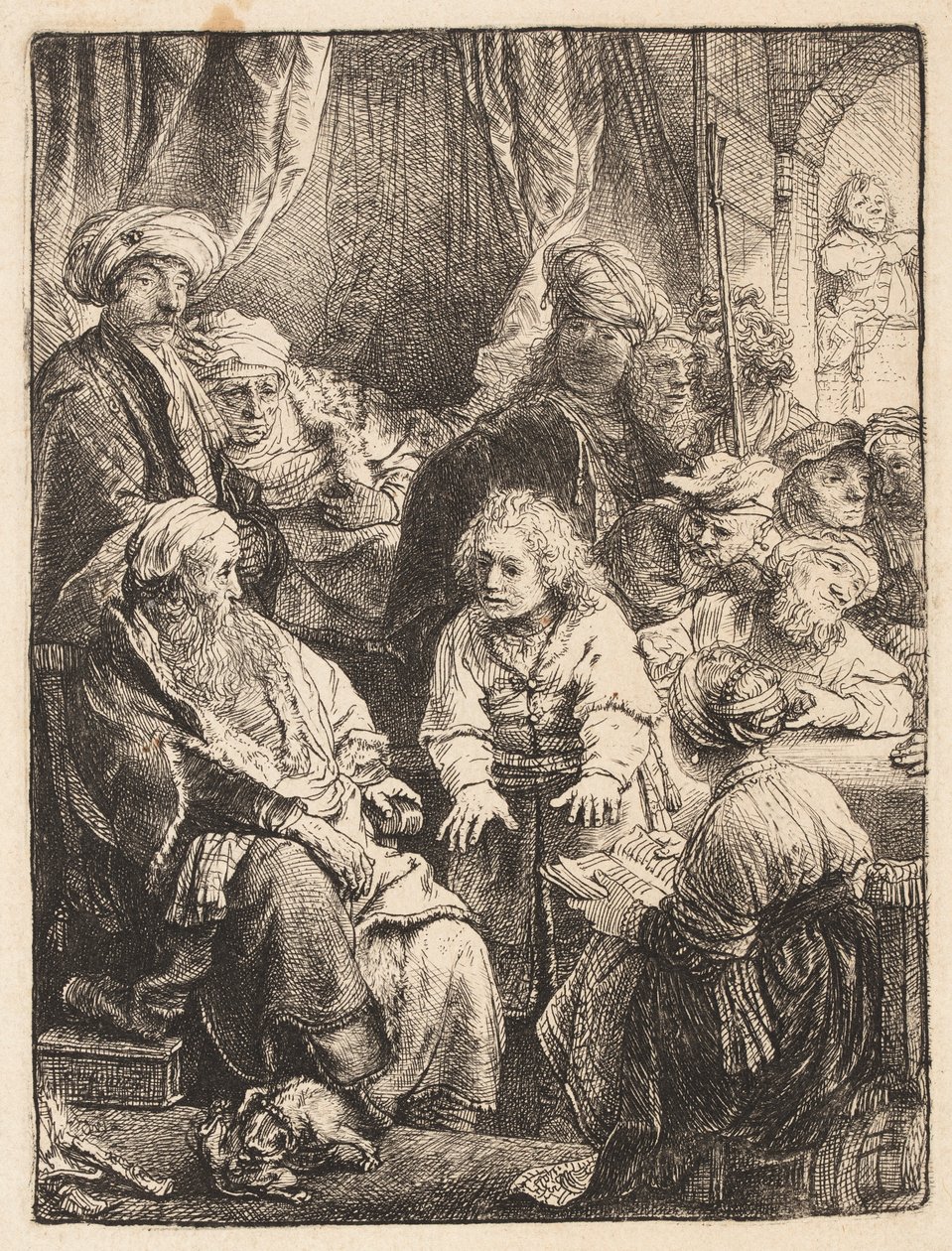 José contando seus sonhos de Rembrandt van Rijn