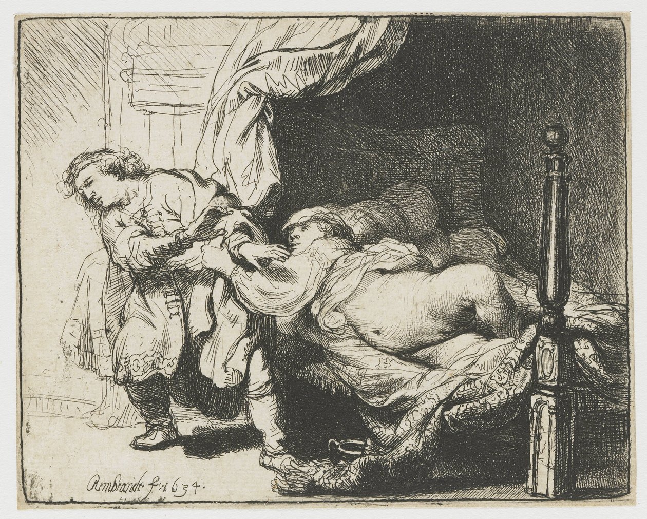 José e a esposa de Potiphar de Rembrandt van Rijn