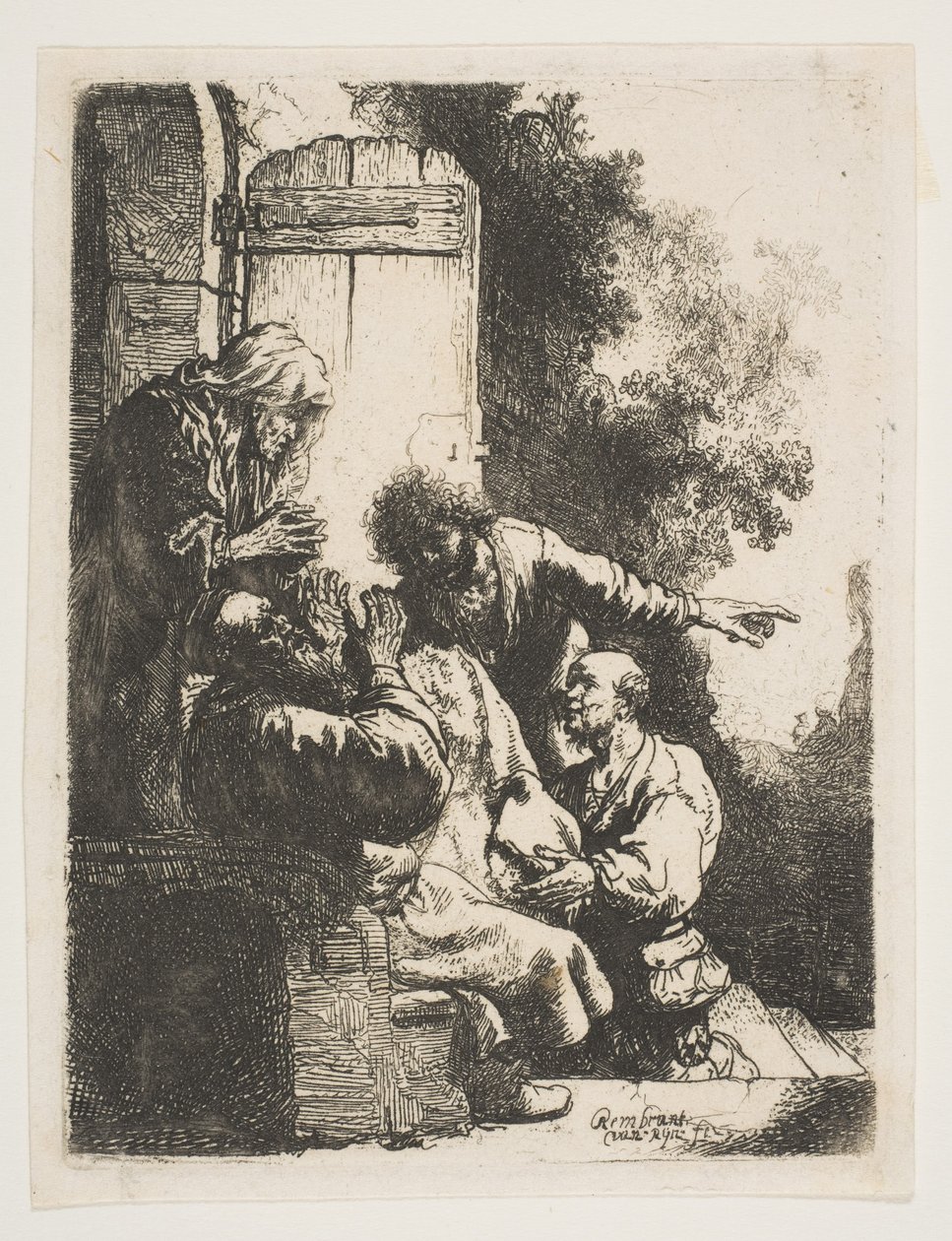A túnica de José trazida a Jacó, ca. 1633. de Rembrandt van Rijn