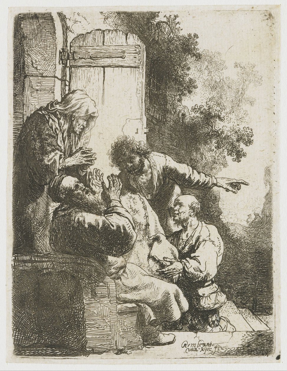A túnica de José trazida a Jacó de Rembrandt van Rijn