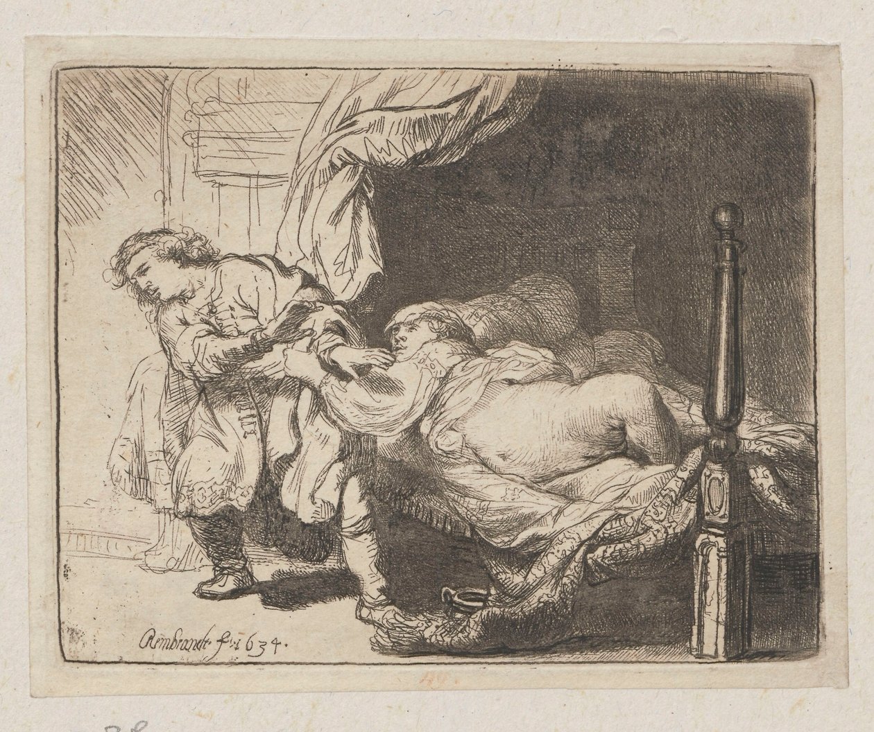 José e a esposa de Potifar de Rembrandt van Rijn