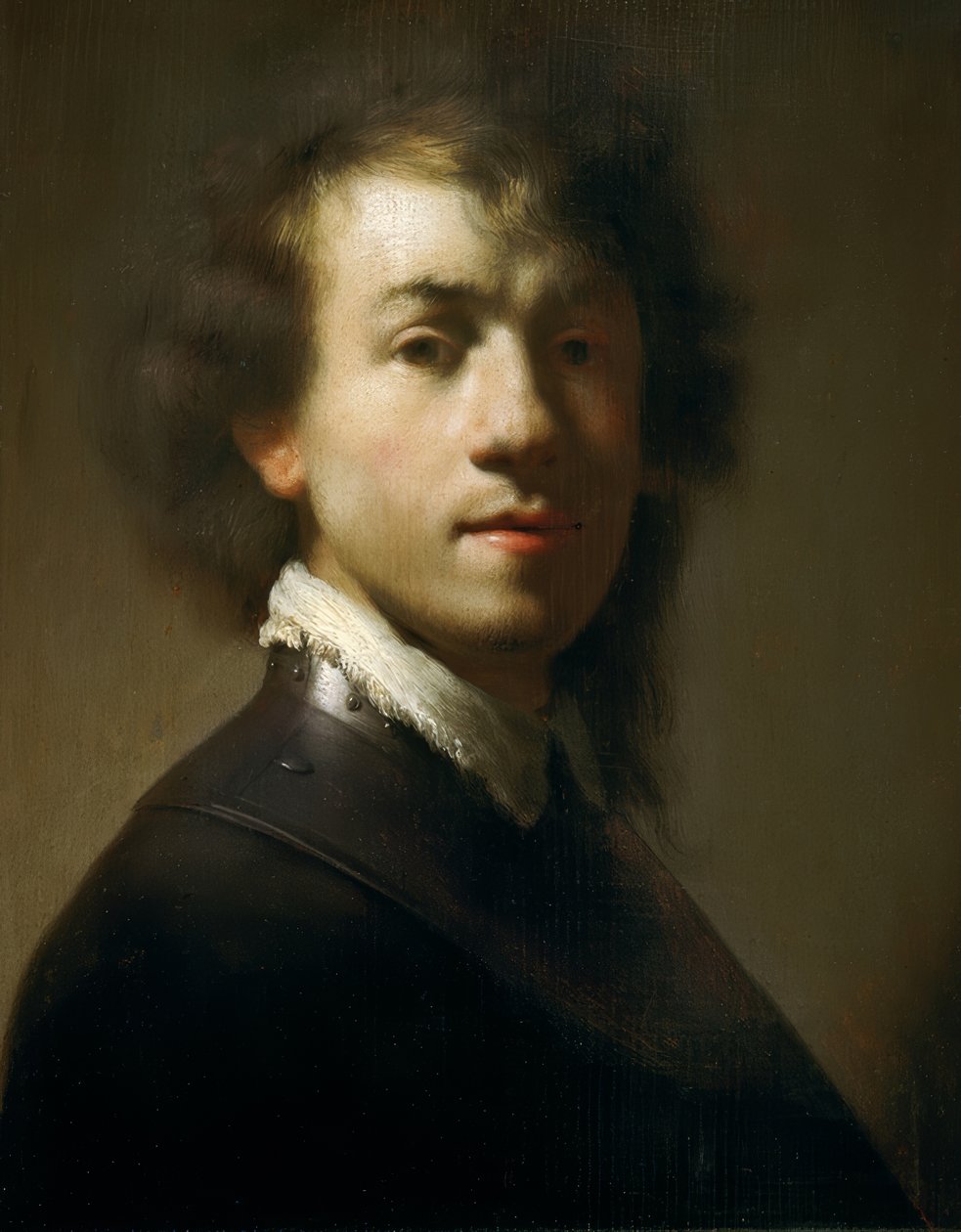 Auto-retrato juvenil como guerreiro de Rembrandt van Rijn