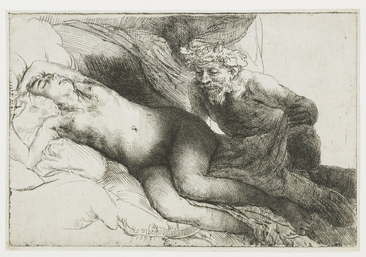 Júpiter e Antíope: a placa maior de Rembrandt van Rijn