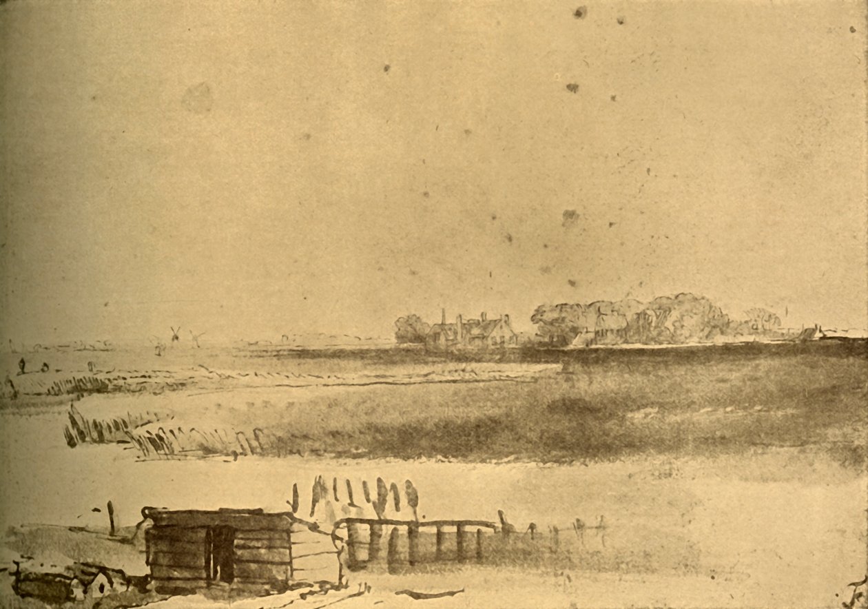 Desenho da paisagem, c1630-16160, 1908. de Rembrandt van Rijn