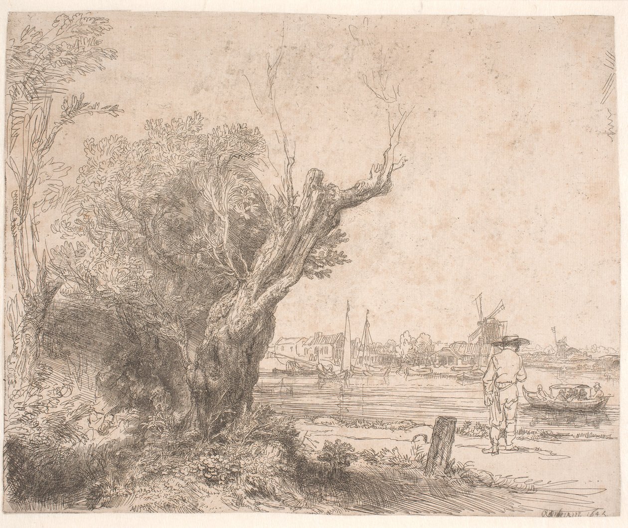 Paisagem. "A Reeleição" de Rembrandt van Rijn