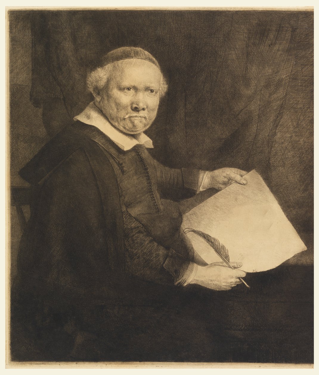 Lieven Willemsz van Coppenol, Mestre da Escrita (O "Grande Coppenol") de Rembrandt van Rijn
