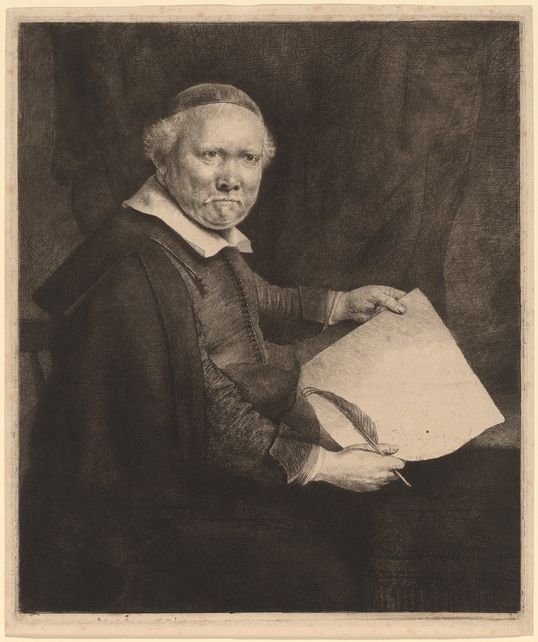 Lieven Willemsz van Coppenol: o prato maior de Rembrandt van Rijn
