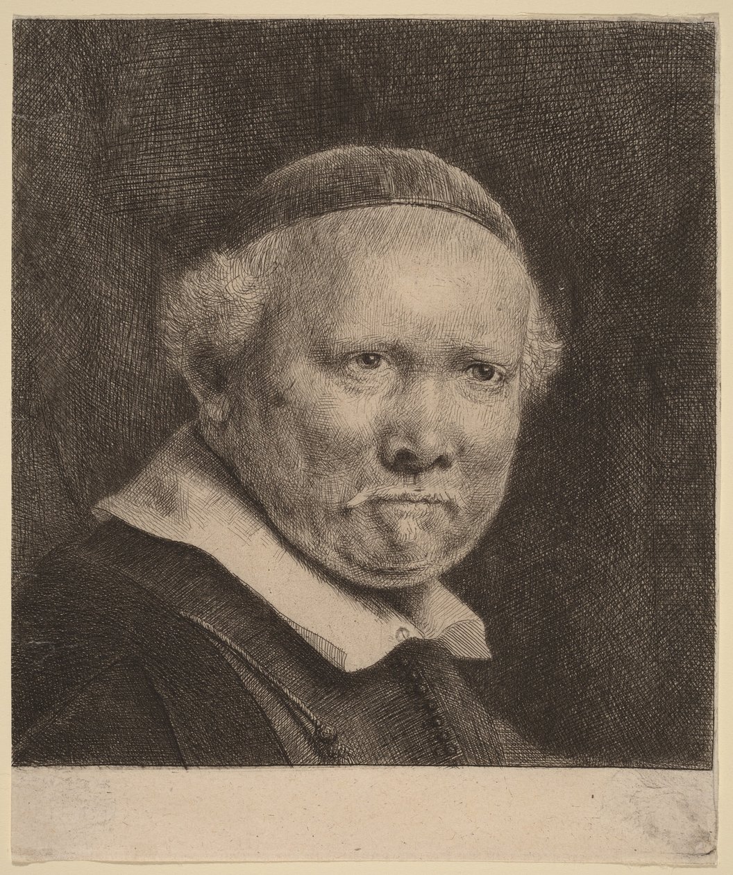 Lieven Willemsz van Coppenol: a placa maior de Rembrandt van Rijn