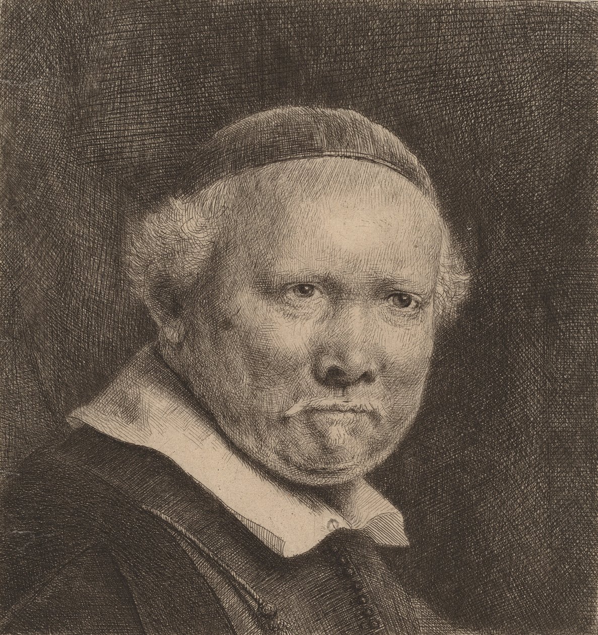 Lieven Willemsz van Coppenol: a placa maior, 1658. de Rembrandt van Rijn