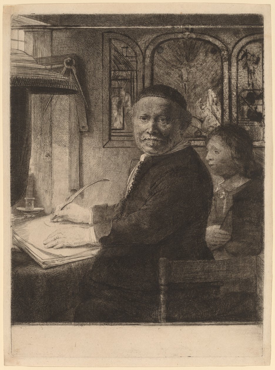 Lieven Willemsz van Coppenol: o prato menor de Rembrandt van Rijn