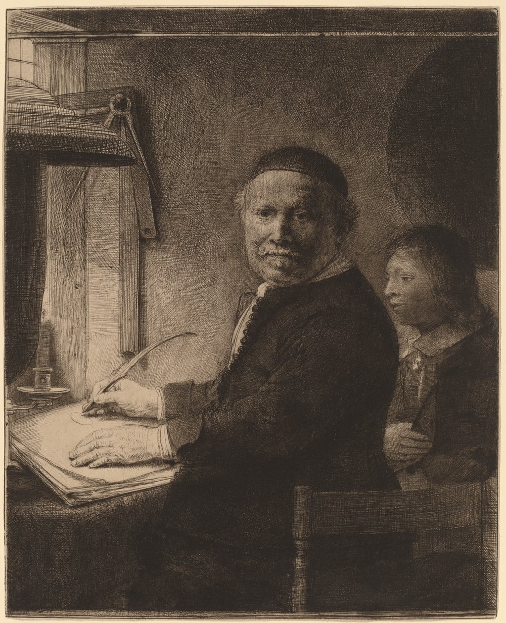 Lieven Willemsz van Coppenol: o prato menor de Rembrandt van Rijn